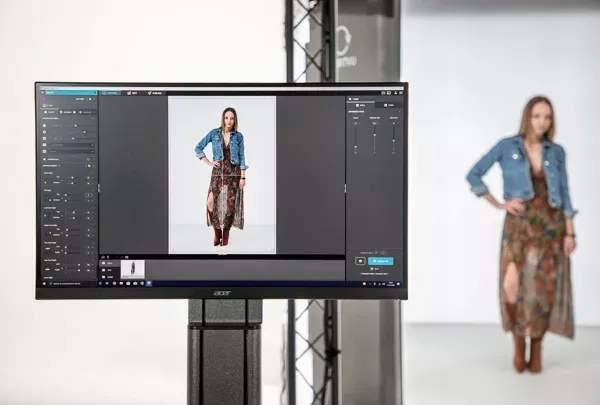 Sesión en directo de fotografía de producto para e-commerce de moda
