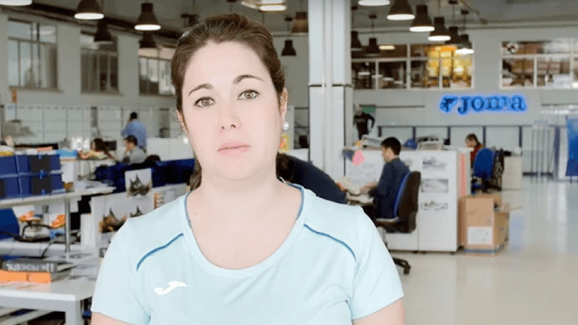 Woman in sports apparel