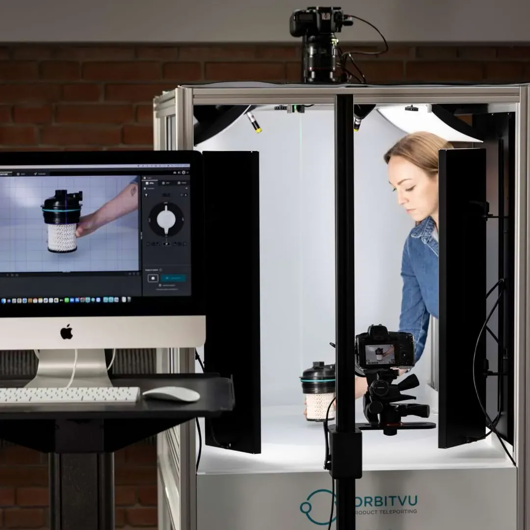 Sesión de fotografía de producto con estudio Orbitvu