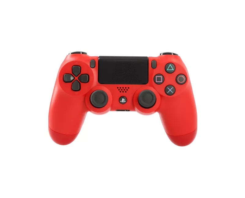 Producto electrónico sobre base roja