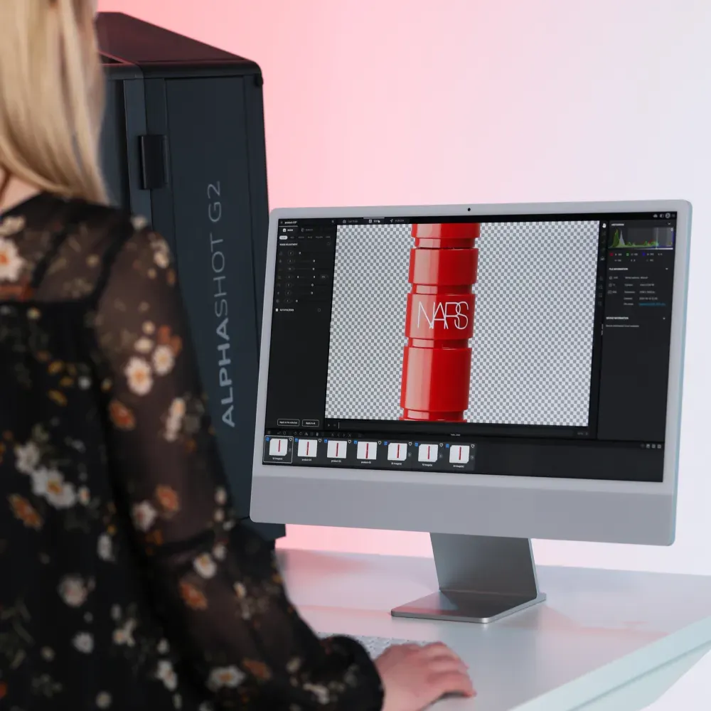 Set de fotografía de producto cosmético con varios productos