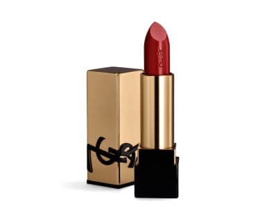 Pintalabios YSL Rouge Pur Couture en rojo con estuche dorado