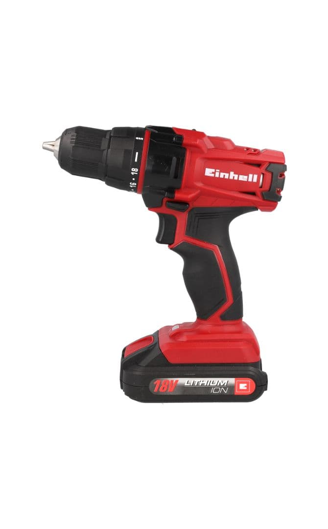 Packshot de taladro rojo