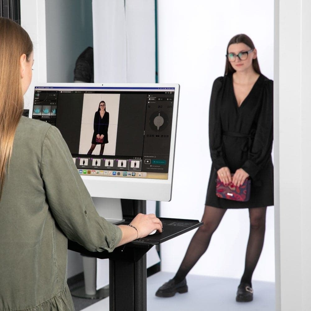 Fotografía Live View de modelo de moda para e-commerce