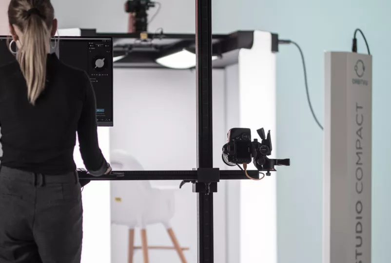 Posicionamiento de la cámara en Alphastudio Compact