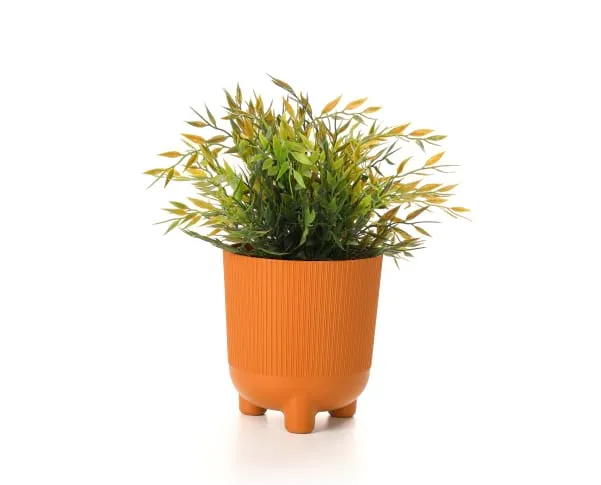 Packshot de maceta naranja