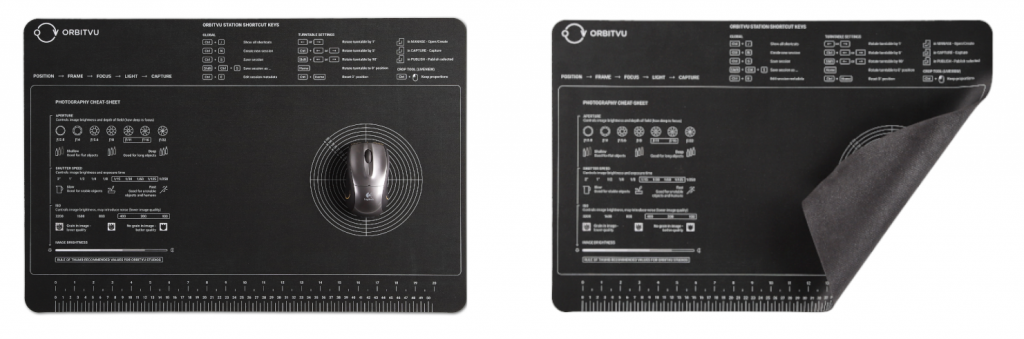 Dos packshots de una alfombrilla de ratón pueden dar suficiente información sobre el producto