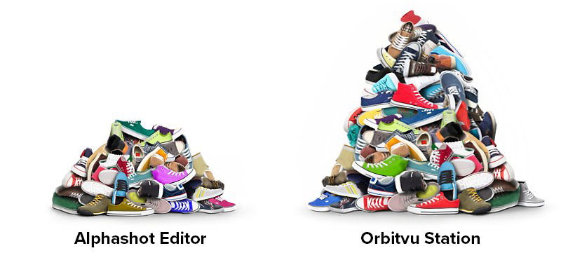 infographic: Alphashot editor vs Orbitvu Station